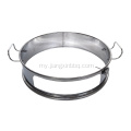 22.5-လက်မ ရေနွေးအိုးကင်အတွက် Stainless Steel Pizza Ring